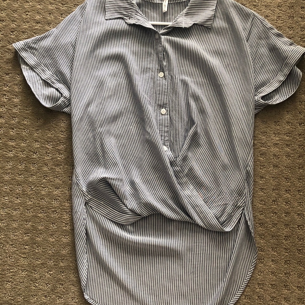 BCBG Generation striped blouse.